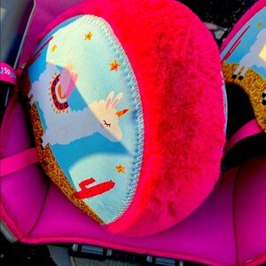 Pink Unicorn Car Seat Headrest Pillow